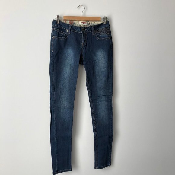 None Denim - Dark Blue Skinny Jeans